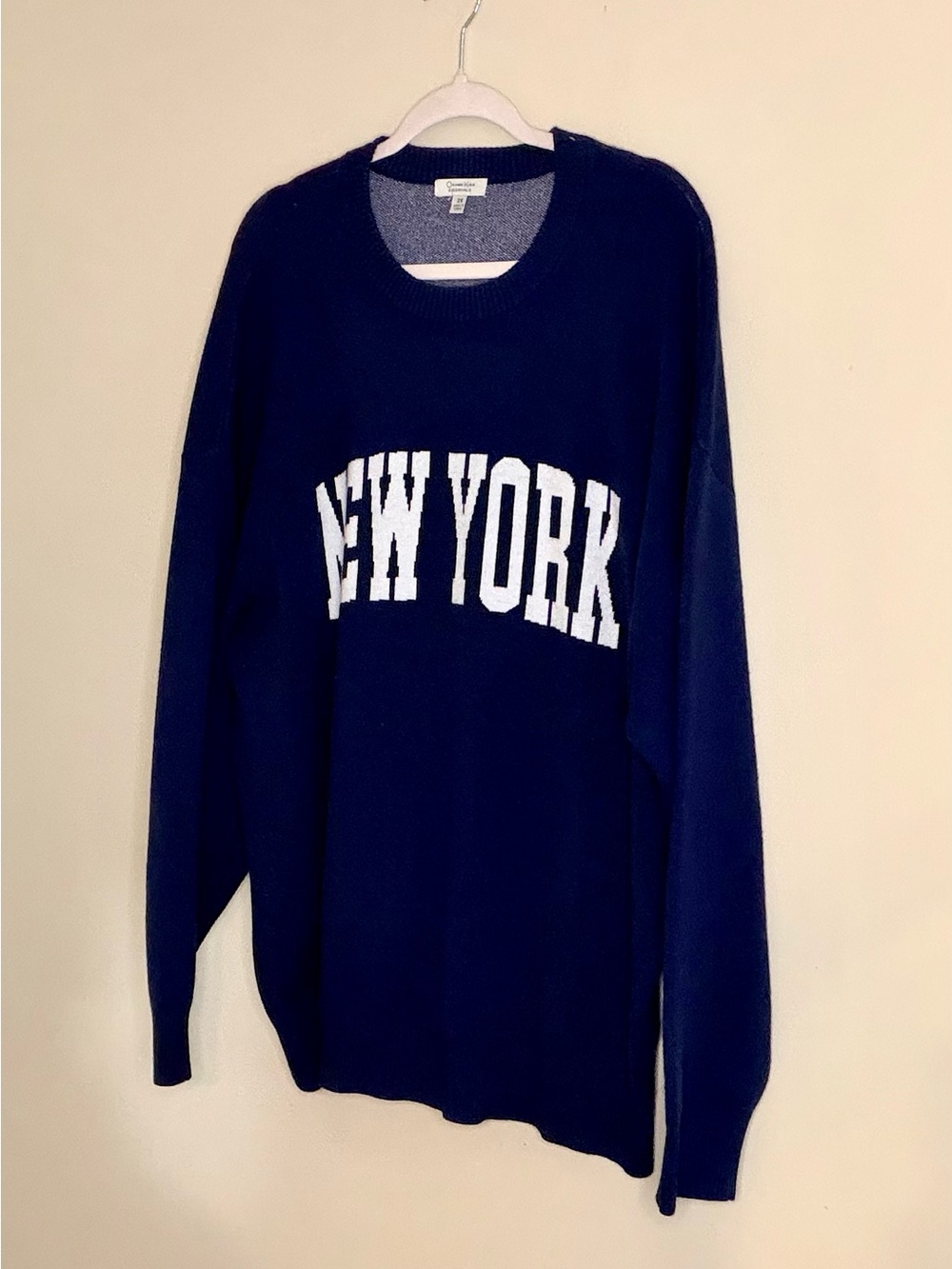 New York Graphic Crewneck Sweater - Navy